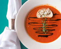 Roasted Tomato & Red Pepper Bisque